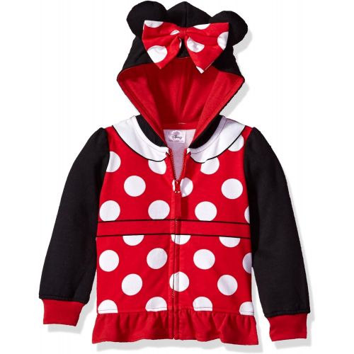 디즈니 Disney Baby Girls Toddler Minnie Mouse Costume Zip up Hoodie