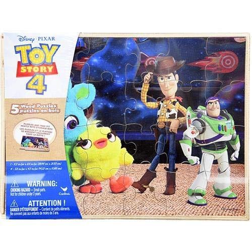 디즈니 Disney Toy Story 4 5pk Wood Puzzle