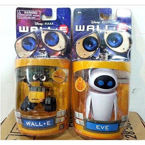 디즈니 Disney Pixar Wall E and Eee Vah EVE Set of 2pcs Mini Action Figure New in Box