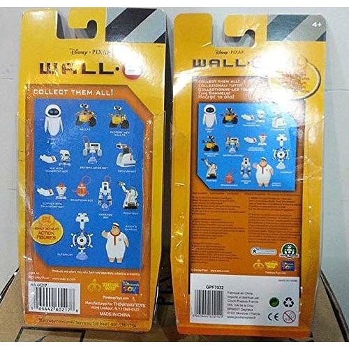 디즈니 Disney Pixar Wall E and Eee Vah EVE Set of 2pcs Mini Action Figure New in Box