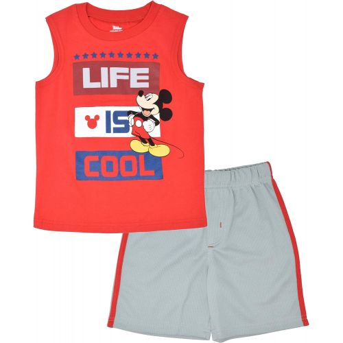 디즈니 Disney Mickey Mouse Boys Tank Top and Shorts Set