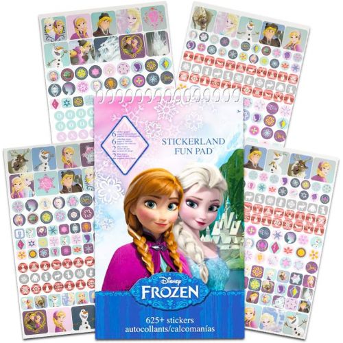 디즈니 Disney Frozen Backpack Set for Girls ~ 6 Pc Deluxe 16 Frozen Backpack with Lunch Bag, Water Bottle, Stickers and More (Frozen School Supplies)