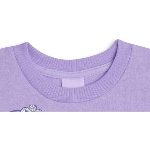 디즈니 Disney Sofia The First Costume Pullover Sweater with Tulle Ruffles Purple