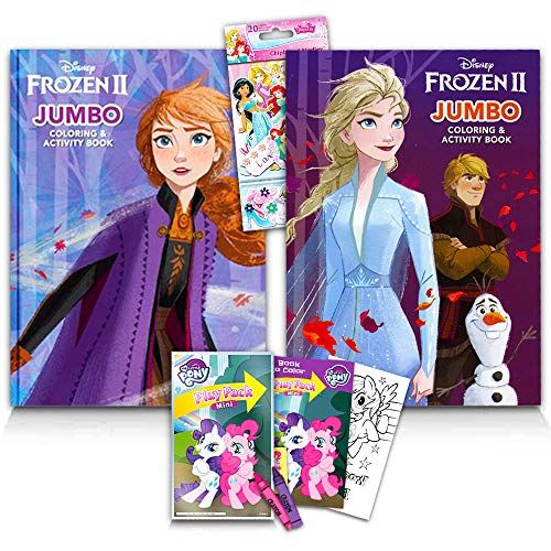 디즈니 Disney Frozen 2 Coloring Book Set With Over 100 Stickers (Bundle Includes 2 Frozen Coloring Books)