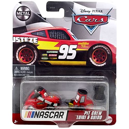 디즈니 Disney Cars Disney Pixar Cars Pit Crew Luigi & Guido, [red] Nascar