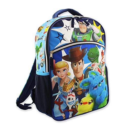 디즈니 Disney Toy Story 4 Boys Girls 16 Inch School Backpack (One Size, Blue)