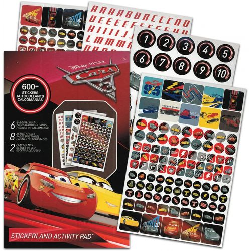 디즈니 Disney/Pixar Cars Stickers and Tattoos Party Favor Pack (Bundle with 250 Stickers and 75 Temporary Tattoos)