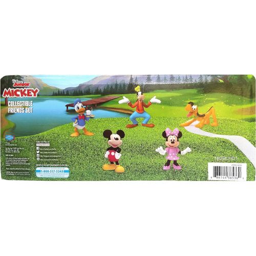 디즈니 Disney Junior Mickey Mouse Collectible Friends Set 5 Figures Including Mickey, Minnie, Donald, Goofy, and Pluto