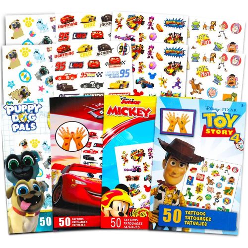 디즈니 Disney Pixar Ultimate Party Favors Bundle ~ Over 200 Temporary Tattoos Featuring Disney Cars, Toy Story, and More