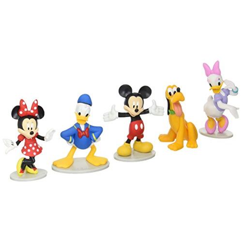 디즈니 Just Play Disney Mickey Mouse Collectible Figure Set (Mickey, Minnie, Daisy, Donald, and Pluto)