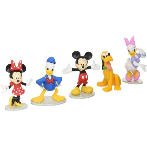 디즈니 Just Play Disney Mickey Mouse Collectible Figure Set (Mickey, Minnie, Daisy, Donald, and Pluto)