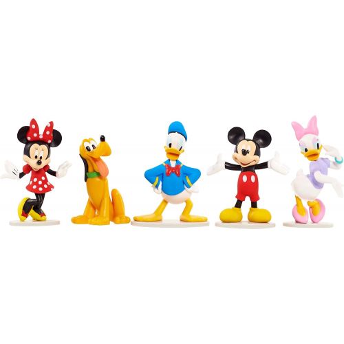 디즈니 Just Play Disney Mickey Mouse Collectible Figure Set (Mickey, Minnie, Daisy, Donald, and Pluto)