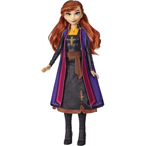 디즈니 Disney Frozen Anna Autumn Swirling Adventure Fashion Doll That Lights Up, Inspired by The Frozen 2 Movie Toy for Kids 3 Years Old & Up