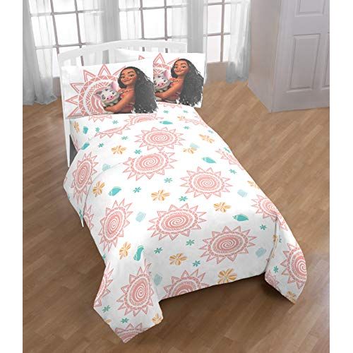 디즈니 Disney Moana Spring 4 Piece Full Sheet Set