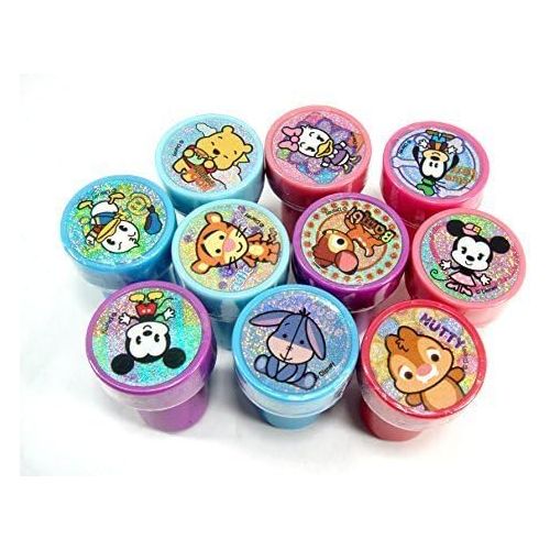 디즈니 Disney Mickey and Minnie Clubhouse Cuties Self Inking 10pc Stamps Party Favors