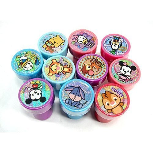 디즈니 Disney Mickey and Minnie Clubhouse Cuties Self Inking 10pc Stamps Party Favors