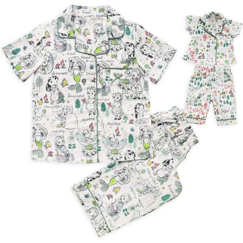 디즈니 Disney Animators Collection Pajama Set for Girls and Doll