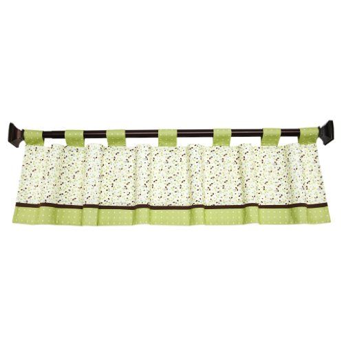 디즈니 Disney My Friend Pooh Window Valance, Sage/Ivory