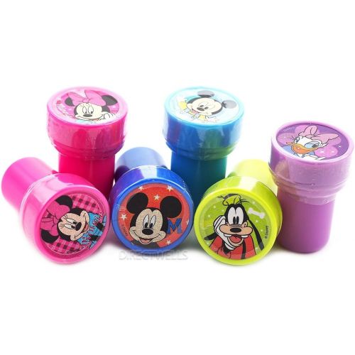 디즈니 Disney Mickey Mouse and Friends 10 Self Inking Stampers Party Favors (10 Stampers)