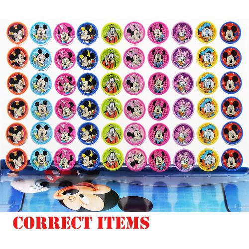 디즈니 Disney Mickey Mouse and Friends 10 Self Inking Stampers Party Favors (10 Stampers)