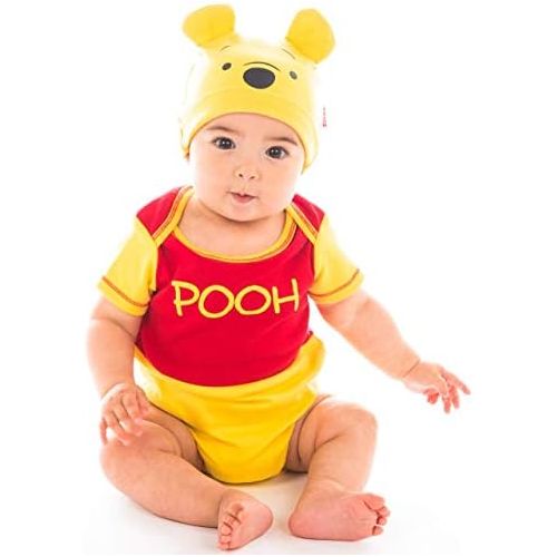 디즈니 Disney Baby Bodysuit with Hat: Toy Story, Pooh, Incredibles, Monsters & Mickey