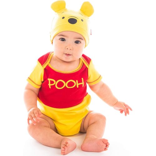 디즈니 Disney Baby Bodysuit with Hat: Toy Story, Pooh, Incredibles, Monsters & Mickey