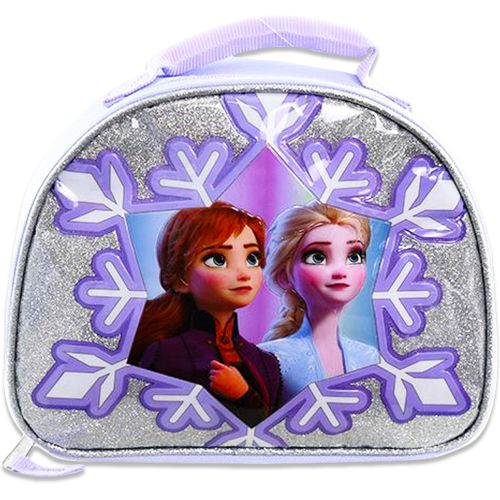 디즈니 Disney Studio Disney Frozen Water Bottle Lunch Box Bundle ~ Frozen Lunch Bag And 16.5oz Refillable Water Bottle With Stickers Frozen Accessories For Girls (Frozen School Supplies)