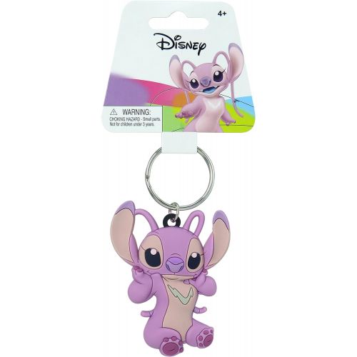 디즈니 Disney Lilo & Stitch Angel Soft Touch PVC Bag Clip Multi colored, 3