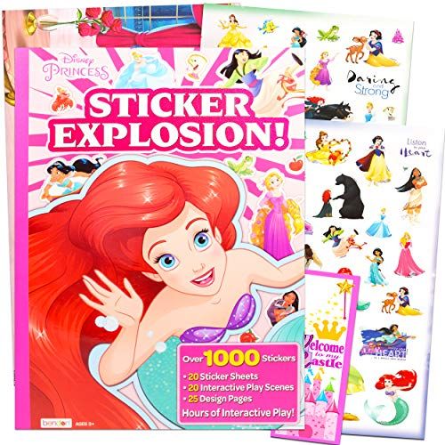 디즈니 Disney Princess Girls Fun Set with Disney Princess Stickers, Activity Pages and Disney Princess Posters