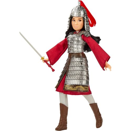 디즈니 Disney Princess Disney Mulan and Xianniang Dolls with Helmet, Armor, and Sword, Inspired by Disneys Mulan Movie, Toy for Kids and Collectors