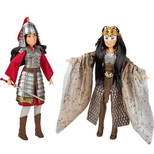 디즈니 Disney Princess Disney Mulan and Xianniang Dolls with Helmet, Armor, and Sword, Inspired by Disneys Mulan Movie, Toy for Kids and Collectors