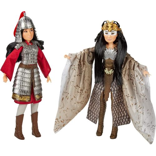 디즈니 Disney Princess Disney Mulan and Xianniang Dolls with Helmet, Armor, and Sword, Inspired by Disneys Mulan Movie, Toy for Kids and Collectors