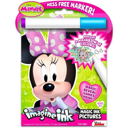 디즈니 Disney Princess Magic Ink Coloring Book Set Bundle of 3 Imagine Ink Books for Girls Kids Toddlers Featuring Disney Princess, Moana, and Minnie Mouse with Invisible Ink Pens and