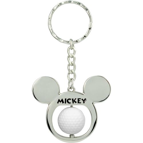 디즈니 Disney Mickey Golf Ball Spinner Pewter Key Ring Key Accessory