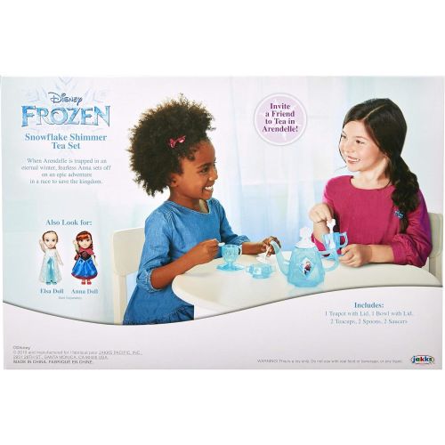 디즈니 Disney Frozen Tea Set for Girls 10 Piece Tea Party Set Pretend Tea Time Play Kitchen Toy