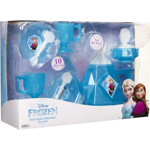 디즈니 Disney Frozen Tea Set for Girls 10 Piece Tea Party Set Pretend Tea Time Play Kitchen Toy