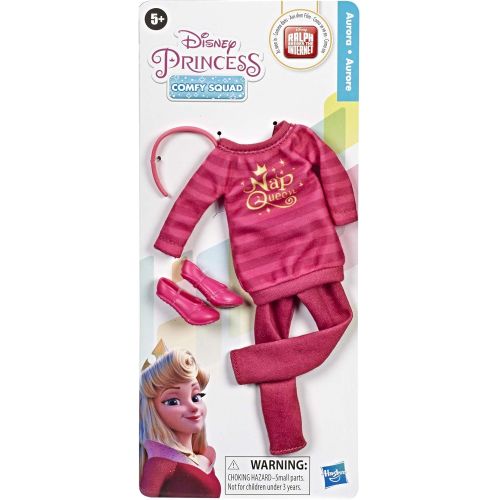 디즈니 Disney Princess Comfy Squad Fashion Pack for Aurora Doll, Clothes for Disney Fashion Doll Inspired by Ralph Breaks The Internet Movie