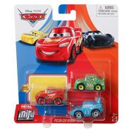 Disney Cars Mini Racers Piston Cup Rivalry 3 Pack Lightning McQueen, Chick Hicks, and Strip Weathers The King