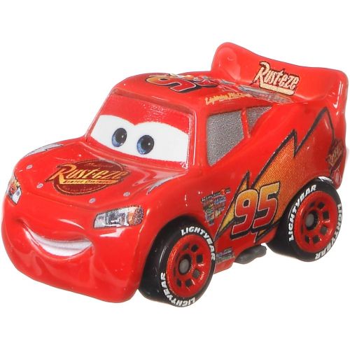 디즈니 Disney Cars Mini Racers Piston Cup Rivalry 3 Pack Lightning McQueen, Chick Hicks, and Strip Weathers The King