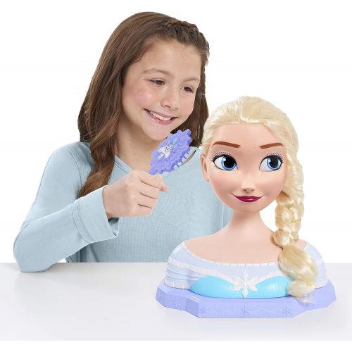 디즈니 Disney Frozen Elsa Deluxe Styling Head, by Just Play