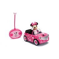 Disney Junior 7.5 Minnie Mouse Roadster RC Remote Control Car Pink 27MHz, Toys for Kids , Pink With Stars and Polka Dots