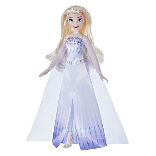 디즈니 Disney Frozen 2 Snow Queen Elsa Fashion Doll, Dress, Shoes, and Long Blonde Hair, Toy for Kids 3 Years Old and Up