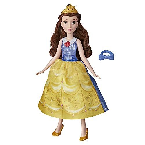 디즈니 Disney Princess Spin and Switch Belle, Quick Change Fashion Doll Inspired by The Movie Beauty and The Beast, Toy for Girls 3 Years and Up