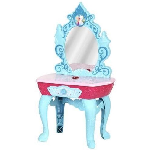 디즈니 Disney Frozen Crystal Kingdom Beauty Vanity Playset with 7 Glam Hair Styling Beauty Accessories