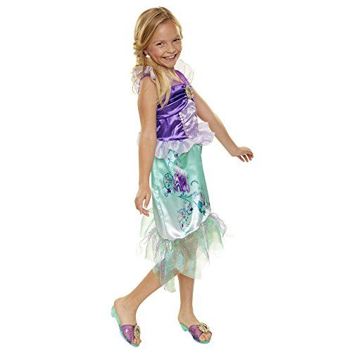 디즈니 Disney Princess Disney Press 04313 Ariel Explore Your World Dress, Purple/Torquoise