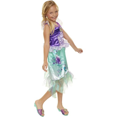 디즈니 Disney Princess Disney Press 04313 Ariel Explore Your World Dress, Purple/Torquoise