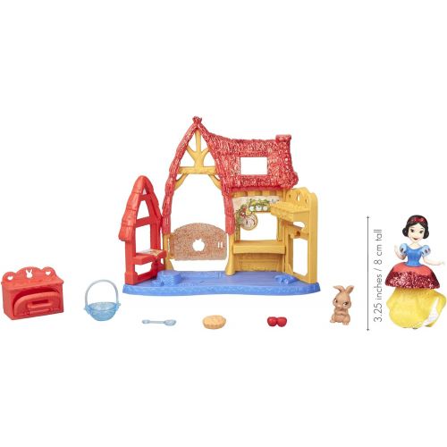 디즈니 Disney Princess Cottage Kitchen & Snow White Doll, Royal Clips Fashion, One Clip Skirt