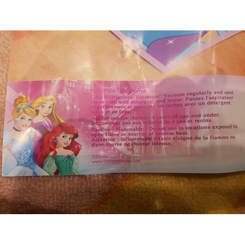 디즈니 Disney Princess Decorative Rug Girls Bedroom Rugs Floor Mat 39.5 x 54 Inch