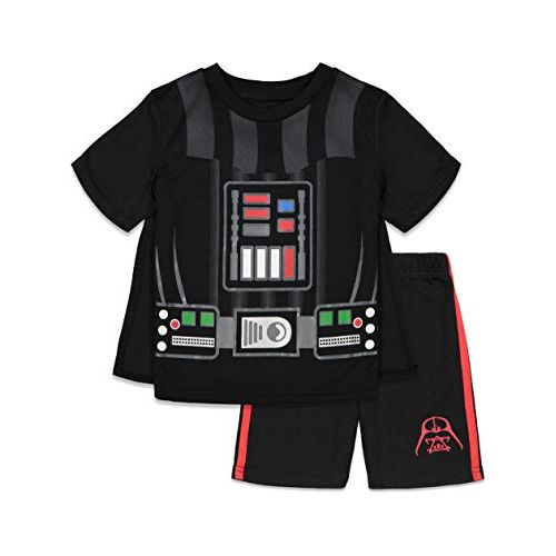 디즈니 Disney Star Wars Darth Vader Costume Caped T Shirt and Shorts Set