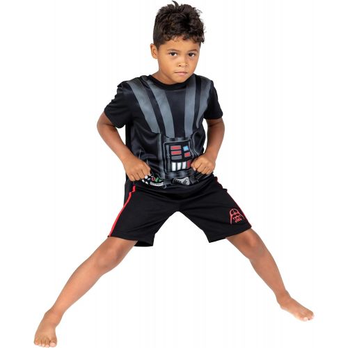 디즈니 Disney Star Wars Darth Vader Costume Caped T Shirt and Shorts Set
